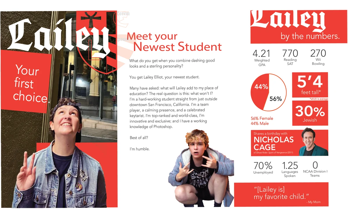 Brochure spread – interior