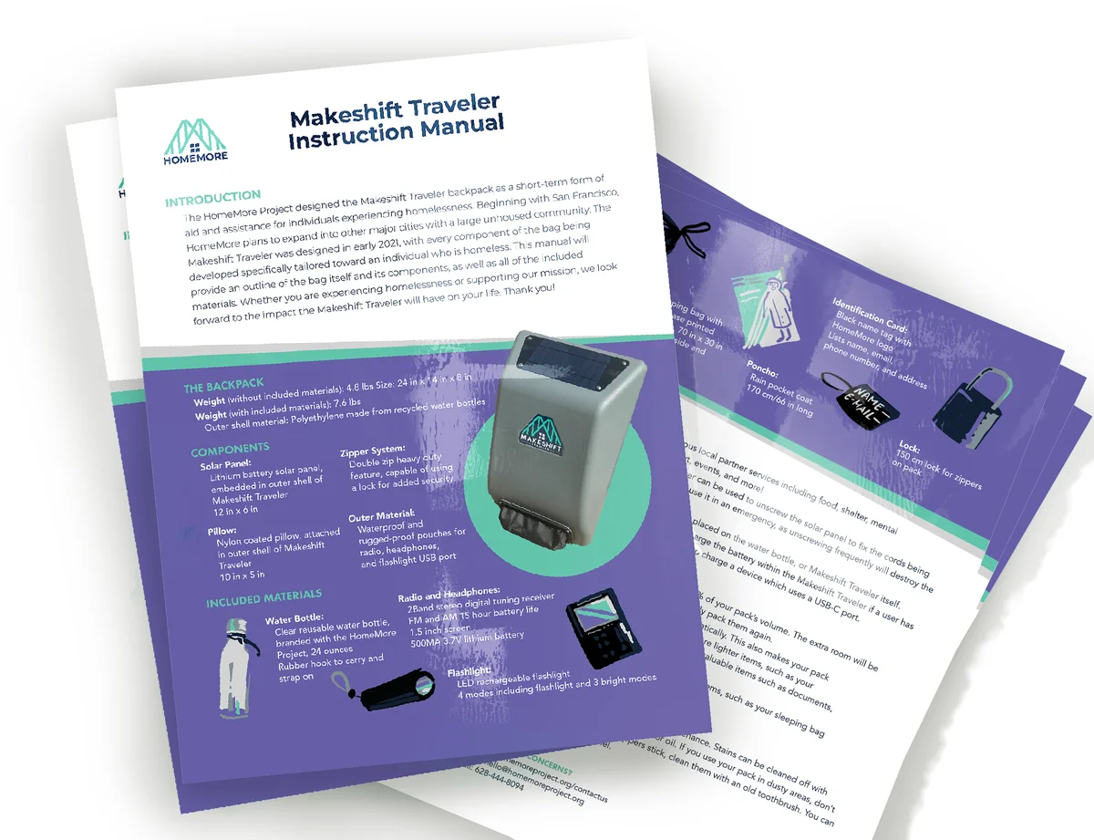 Makeshift Traveler Instruction Manual mockup