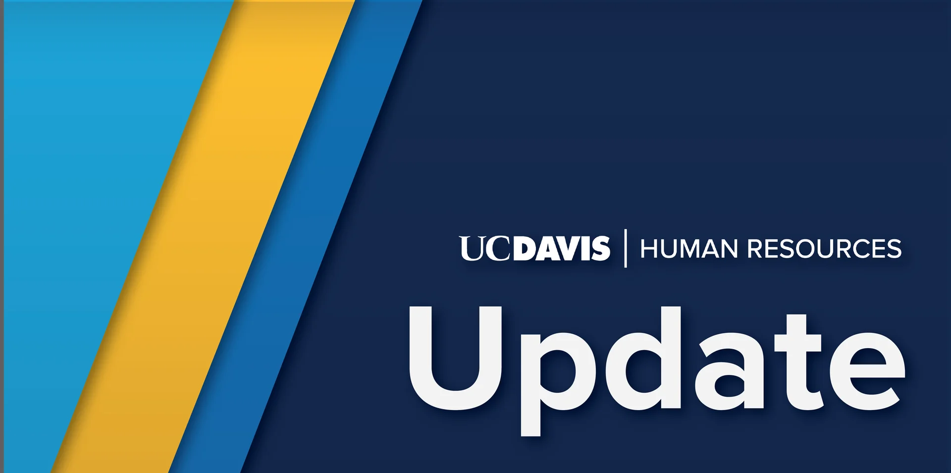 UC Davis HR email update banner